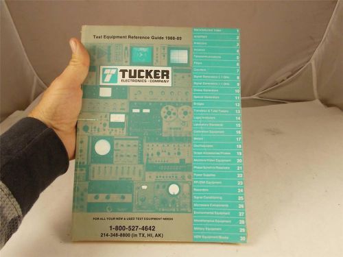 Tucker electronics company test equipment reference guide 1988-1989 for sale