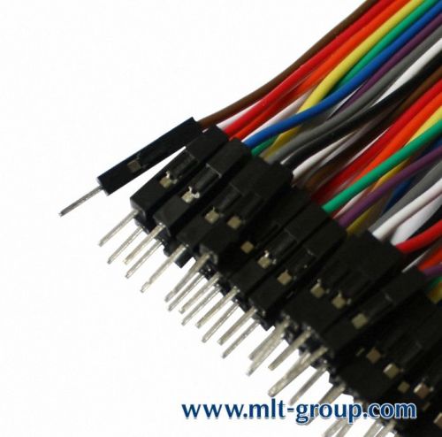 Male to female jumper wire 20cm 40pcs for raspberry pi for sale