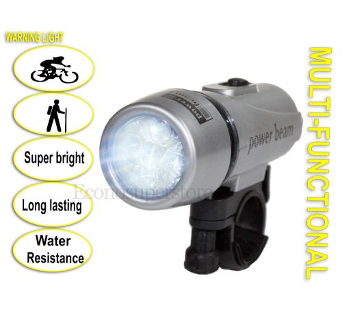 5 Super Bright White LED Multi-Functional Bicycle Head Light Long Lasting