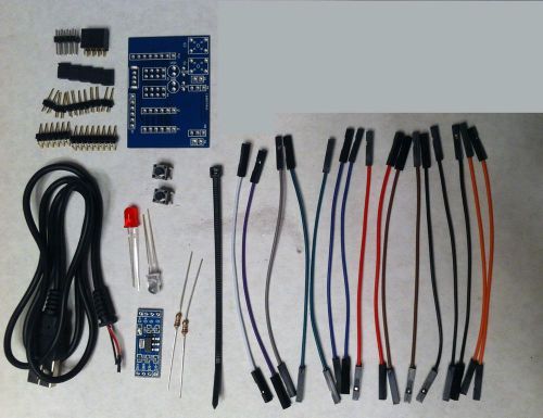 ESP8266 Carrying Kit Plus: MotherBrd+PwrBrd+LED+Btn+Wires/Arr1-10BizDays