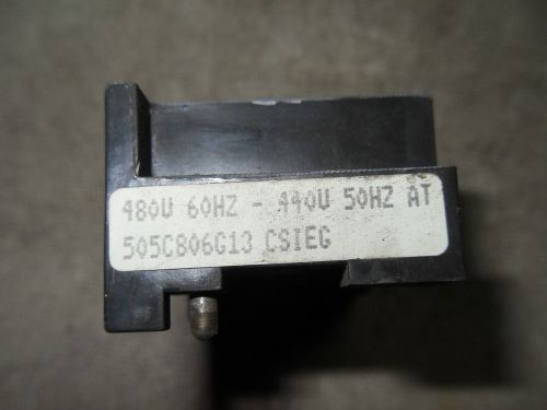 (RR3-3) 1 USED WESTINGHOUSE 505C806G13 480V/60HZ-440V/50HZ MAGNETIC COIL