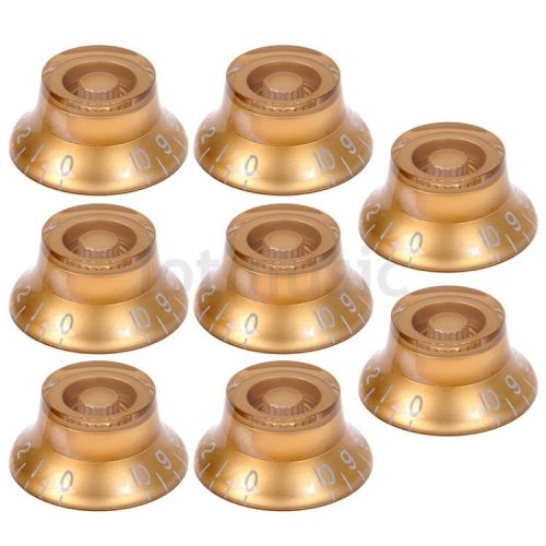 8pcs Speed Control Knobs Gold for Gibson Les Paul Guitar Control Knob