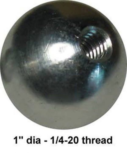 One 2&#034;  dia. threaded 1/8 - ips aluminum ball  knob for sale