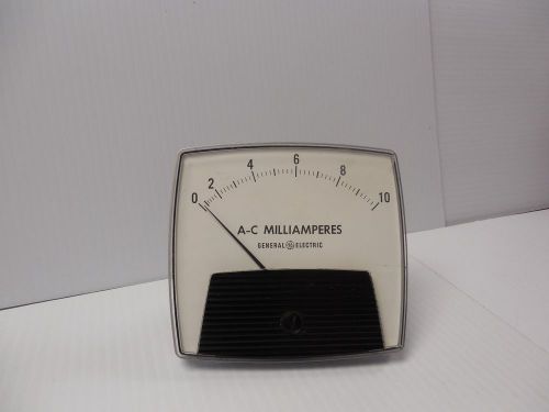 New ge panel meter 0-10 a-c milliamperes  type ao-92 4-3/4&#034;w 4-1/2&#034;h for sale
