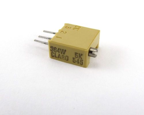 Clarostat 364w5k trimmer pot resistor thermisistor 10% 0.5w 5kohms =nos= for sale