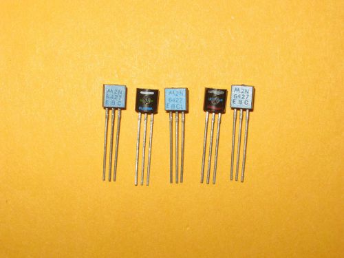 5 pcs 2N6427 NPN silicon Darlington transistor 40V 500mA 625mW hfe&gt;10,000 TO-92