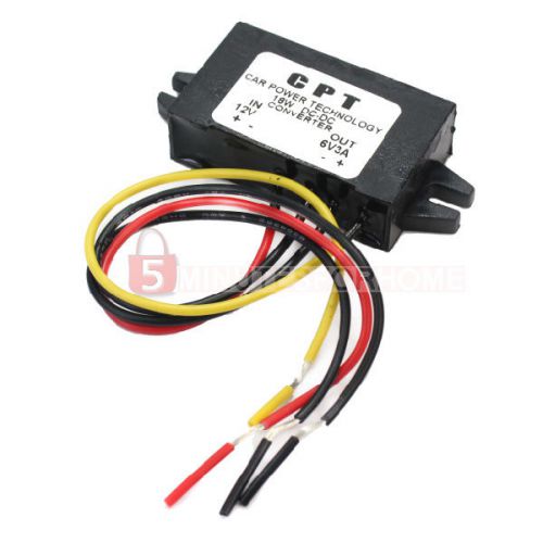 1x black dc-dc converter regulator 9-20v to 6v 3a step down power module for sale