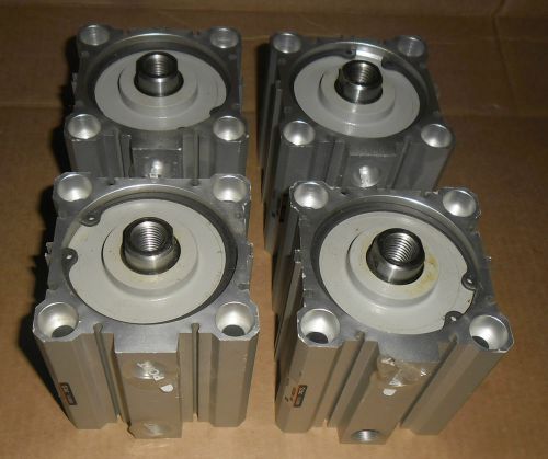 Lot of 4 smc compact cylinder cq2b80-45d for sale