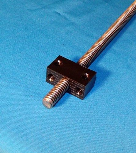 Special qty 3 pieces 3/8-12 acme delrin nut block rh acme threaded rod 1 start for sale
