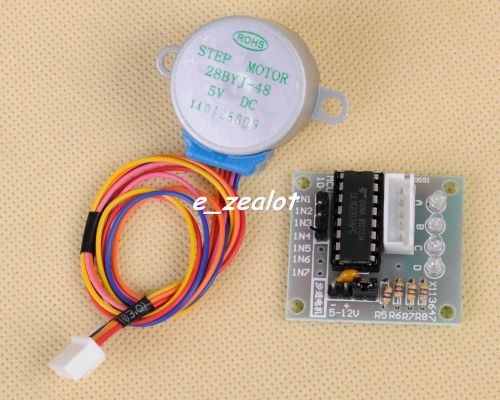1pcs stepper motor 5v 4-phase 5 line + driver board uln2003 for arduino perfect for sale