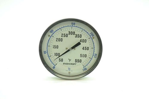 Ashcroft 6in thermowell 50-550f 5 in 1/2in npt temperature gauge d400798 for sale