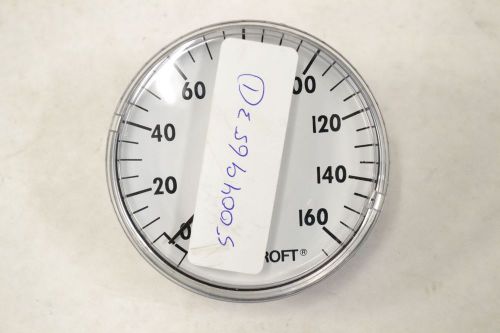 Ashcroft industrial duralife pressure 0-160psi 3-1/2in 1/4in npt gauge b303823 for sale