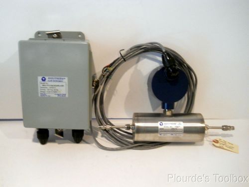 Used Rheotherm Flow Meter &amp; Sensor 100-I-TU1/16(1/4E)(SS)-4/20, Serial 01025-4