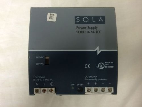 Sola sdn 10-24-100 dc power supply modules 24v 10a for sale