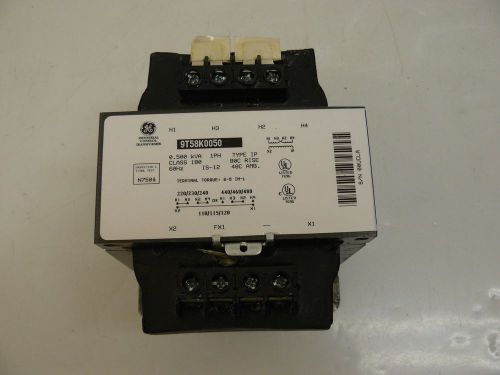 GENERAL ELECTRIC 9T58K0050 INDUSTRIAL CONTROL TRANSFORMER 0.500 KVA