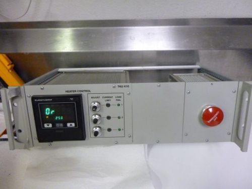 Balzers tk4410 heater control on rack w/ eurotherm temperature controllers l386 for sale