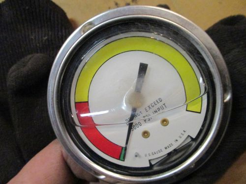 2-1/2&#034; x 1/4 npt liquid filled gauge max inlet psi 3000 , 2 gauges for one $ for sale