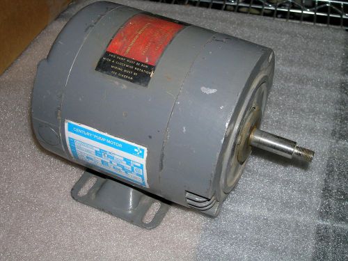 Pump motor  gould century 1/2hp 3 phase for sale