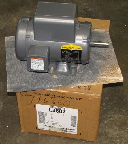 BALDOR L3507 FR: 56 3/4HP 3/4 HP .75 HP 115/230V 1725 RPM ELECTRIC MOTOR NIB