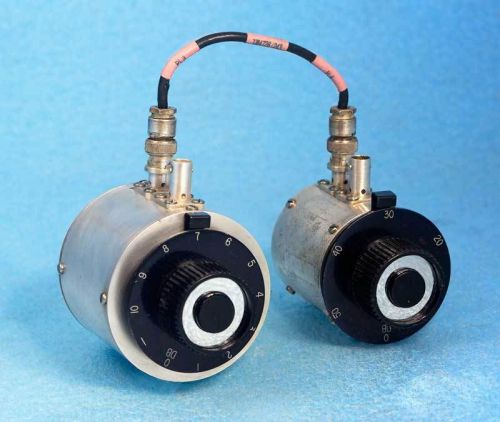 Telonic 0-60 db rotary step rf attenuator set, tb-50 &amp; te-50, 50 ohm bnc, knobs for sale
