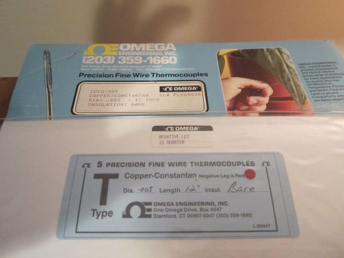 OMEGA THERMOCOUPLE LOT OF 5 EA TYPE  T VERY NICE #118-4