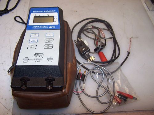 BECKMAN INDUSTRIAL 473 THERMOCOUPLE CALIBRATOR / INDICATOR WITH CASE