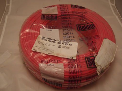 6320FL 002 C500 NEW 500&#039; REEL BELDEN FIRE ALARM CABLE 2 CONDUCTOR 18AWG WIRE