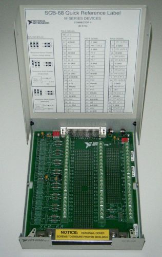 *excellent* national instruments ni scb-68 shielded connector block, m-series for sale