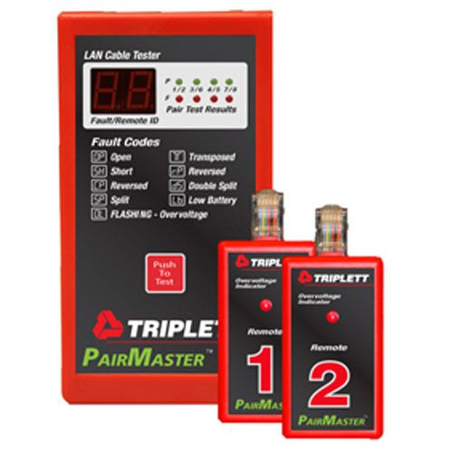 Triplett PairMaster 3240 3240 LAN Cable Test Set with 2 Remotes