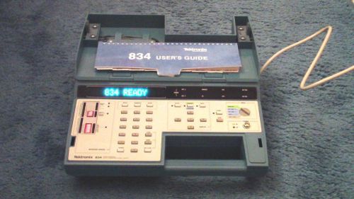 TEKTRONIX 834 PROGRAMMABLE DATA COMMUNICATIONS TESTER AT&amp;T CORDS ROM PACKS BOOK