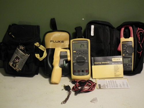 Fluke 87v &amp; fluke 375 clamp mter new and fluke 62 max for sale
