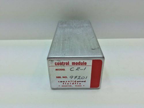 NEW! CONSOLIDATED FLUIDFLO CONTROL MODULE CR-1 CR1
