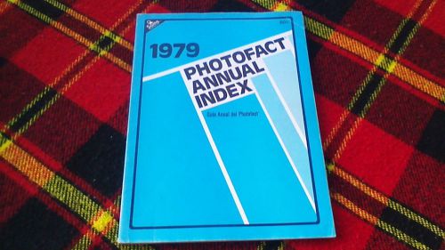 Sams 1979 Photofact Annual Index