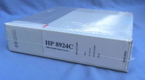 HP 8924C CDMA Mobile Station Test Set Manual New