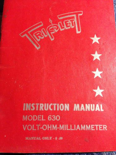 Triplett Multimeter Instruction Manual