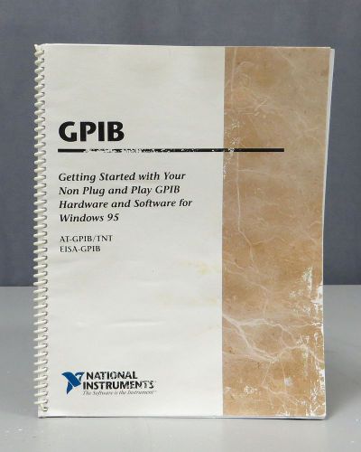National Instruments GPIB AT-GPIB/TNT, EISA/GPIB Getting Started for Windows 95