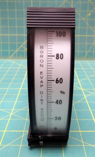 Westinghouse vx-252 4-64102 boron evaporation dist. accumulation ammeter 0-100% for sale