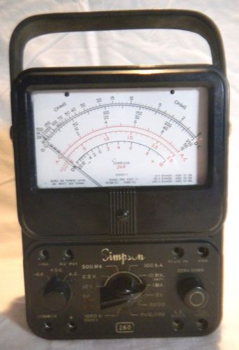 Simpson 260 series 3 analog vom volt - ohmmeter - milliammeter - great condition for sale