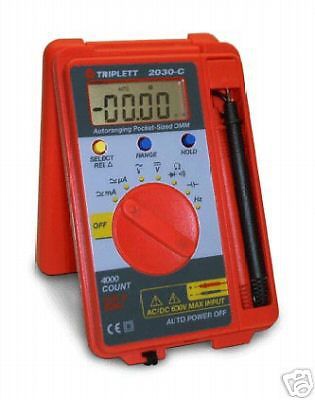 New Triplett Auto Range Pocket-Size DMM 2030 Multimeter