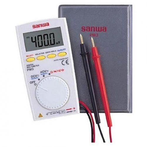 New sanwa electric instrument pocket size digital multimeter pm3 japan 0414 w for sale
