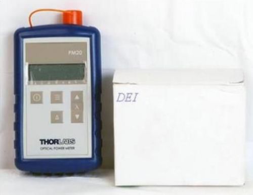 ThorLabs PM20CH Fiber Optic Power Meter w/ Power Charger, Manual Thor Labs