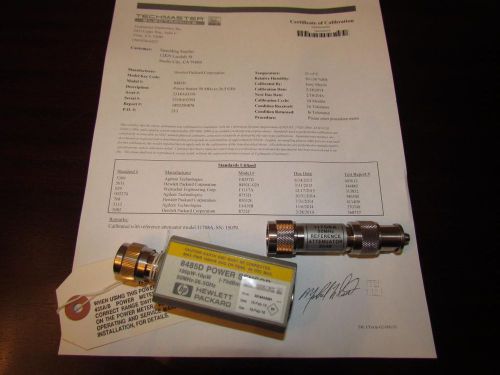 New hp agilent 8485d 50mhz - 26.5ghz rf power sensor (-70 to -20 dbm) calibrated for sale