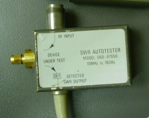 ANRITSU WILTRON - VSWR Bridge 560-97S50 - 10MHz to 18GHz! TESTED &amp; WORKING SEE