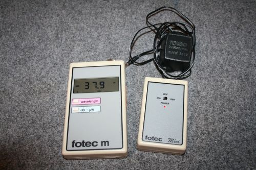 Fotec m mini fm310 850 &amp; 1300 fiber optic cable tester meter working tested for sale