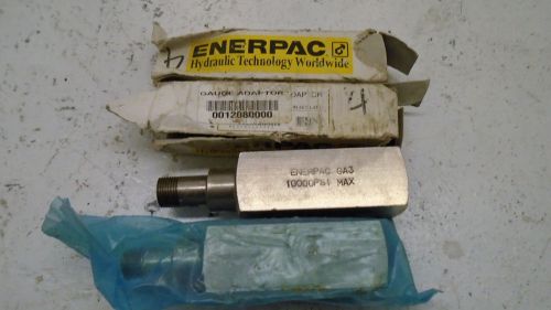 ENERPAC GA-3 GAUGE ADAPTER FNPT MNPT 3/8 INCH, PORT FNPT 1/4 INCH LOT OF 4 NEW