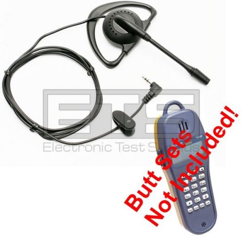 Fluke networks ts25 ts25d butt set hands free headset 4ft cord 2.5mm plug for sale
