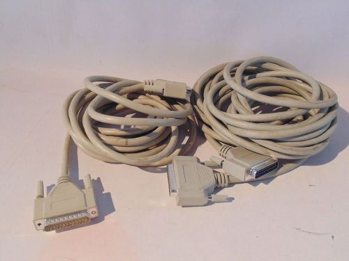 LOT OF 2 DB25 M-TO-M DB25-MALE CABLES (S12-23C)