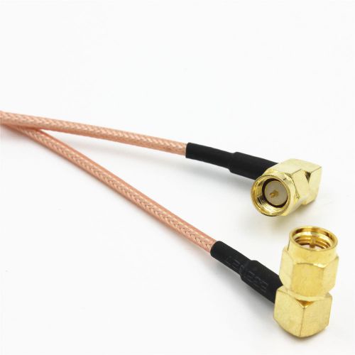1 x Right Angle SMA male to male plug Jumper Pigtail Cable RG316 30CM