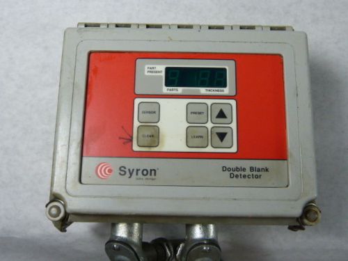 Syron DBD1002 Double Blank Detector 120VAC 60Hz ! WOW !