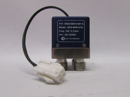 Ace Technology ARS-BPR-01N D929-00010-001A Coax Switch DC to 2.2 GHz type N